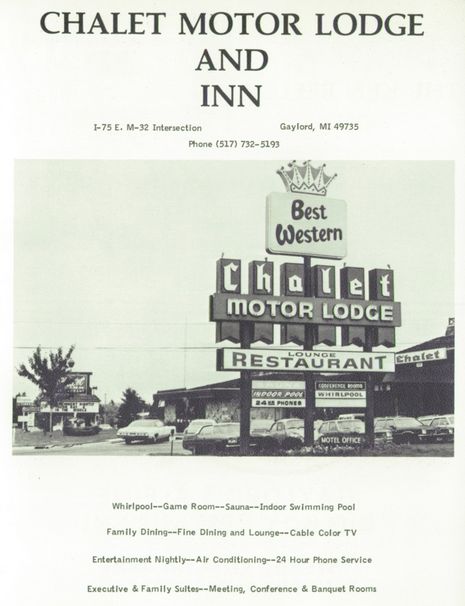 Chalet Motor Lodge & Restaurant - Old Yearbook Ad
